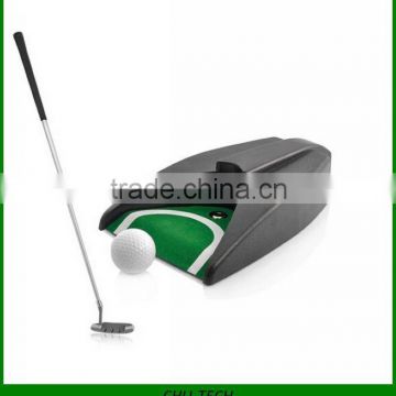 Mini Portable Golf Auto Putting Mat Turf Pro Swing Trainer Indoor Office Interior Home Training Aids for Golf Tranning Set