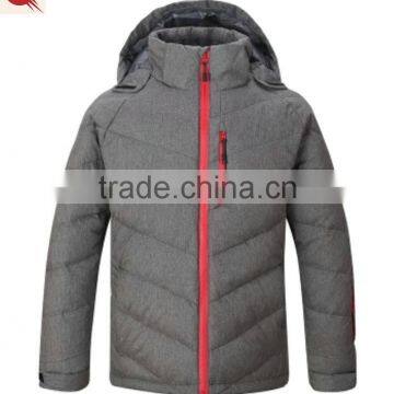 2016 hot sale men's 100% polyester hoodie down jacket