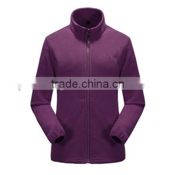 2015 Jacket Fashion 100% Polyester Soft Shell Polar Fleece jacket Woens