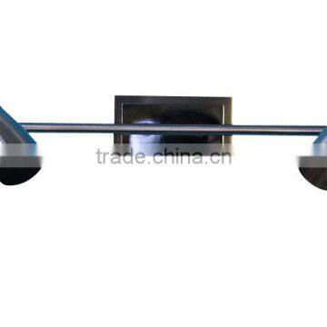 two head metal wall lamp