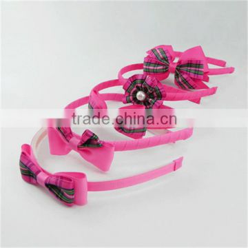 valentine's day grosgrain ribbon flower hair band