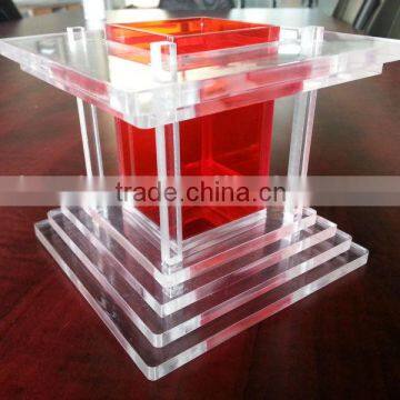 Custom acrylic pen container/China factory/ISO certified supplier