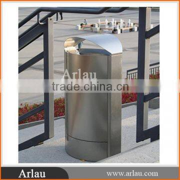 Arlau beautiful useful single stainless steel trash can