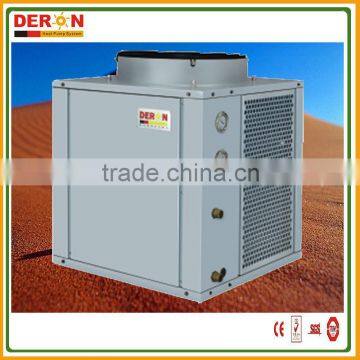 China Deron industrial air source high temperature ventilation heat pump water heater output hot water up to 80deg.C with CE