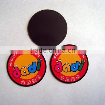 Round Shape Soft PVC Souvenir Fridge Magnet