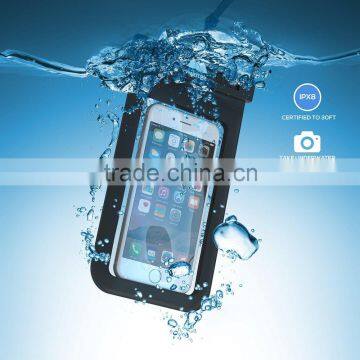 Eco-friendly 0.30mm PVC Waterproof Case With Matching ABS Clip and Lanyard for IPhone 6, Compatible Note 4/N3/N2/i6/I5/5S/5C/I4 photo-3