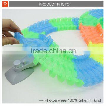 Kids Battery Operated Slot Train Track Glow in Dark photo-4