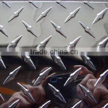 3003 bright embossed diamond aluminum sheet for car