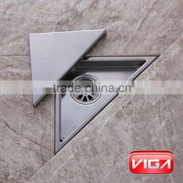 SUS304 Floor Drainer Brush Nickel Triangle Floor Filler