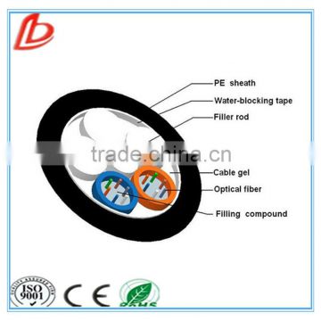 Outdoor Aerial Or Duct Loose Tube 12Core Singlemode Fiber Optic Cable GYFTY