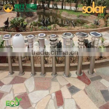 stainless steel solar garden light built-in sensor