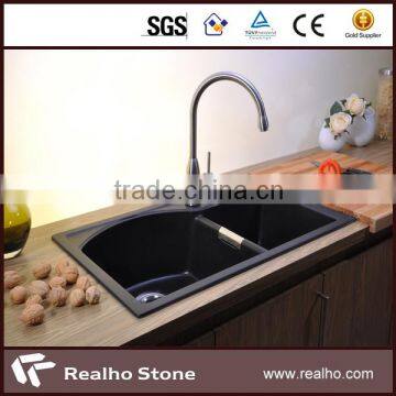 customized black granite stone sink kitchen sink