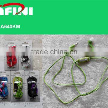 2015 Hot selling acoustic tube earphone of high quality and low price