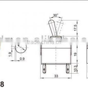 2 Pole Toggle Switch On-off Quick Connection,12v Waterproof Toggle Switch photo-2