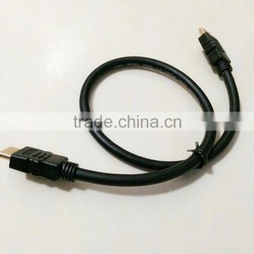 Standard 19 pin copper conductor 7.3mm jacket OD hdmi cable pack from Shenzhen Factory