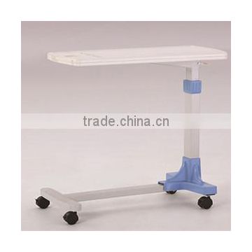 2016 F-33 ABS hospital movable over bed table, hospital bed dining table, wooden over bed table