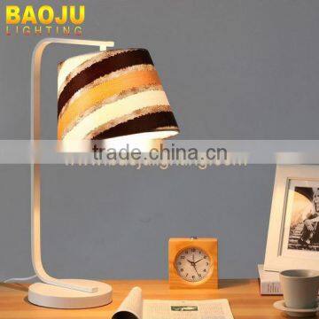 Fabric shade lamps table with marble base