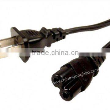 China Manufacture and sale 2 pin plug with Ac power cord and plug types 6A/10A/250V