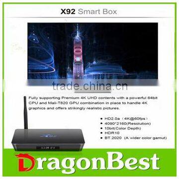 amlogic satellite x92 s912 2g 16g octa core android 6.0 tv box Kodi17.0