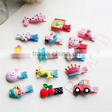 Kids Baby Hair Accessories Acrylic Hair Clips Hairpins For Girls