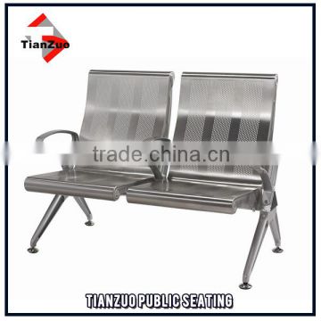 2 Seater 304 stainless steel chairs for waiting room