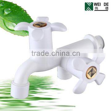 ABS plastic double handle 2 way water tap