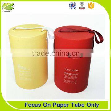 Luxury round paper flower tube