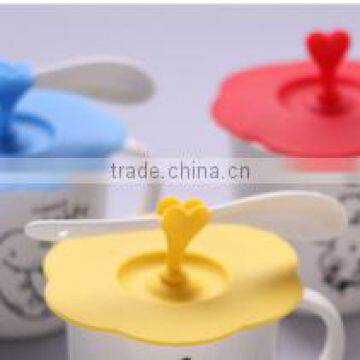 Creative Candy-colored Lids Food Grade Silicone Lid Seal Leak-proof Lid Multi-use Non-toxic Glass Lid photo-6