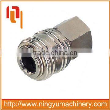 Auto-locking industrial milton type one touch quick coupling air fittings