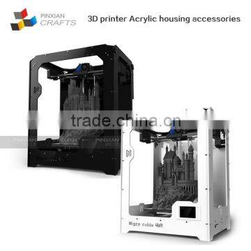 customizing 3D printer acrylic housing parts carving processing acrylic parts