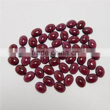 NATURAL GARNET CABOCHON GOOD COLOR & QUALITY 6X8 MM OVAL LOT