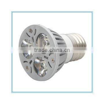 High power LED spotlight E27 3*1W degree high power