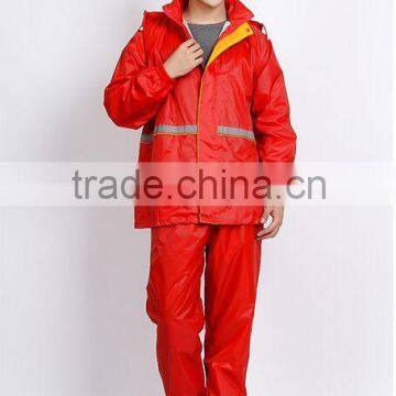 100% polyester thicken raincoat custom made raincoat for sanitationman