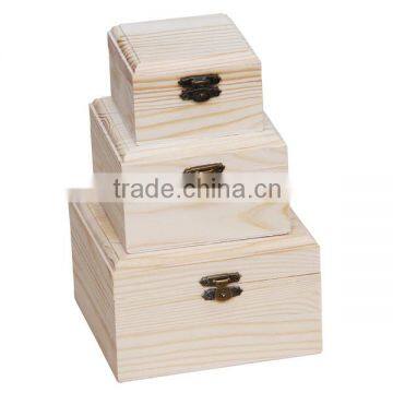 hot selling FSC&BSCI handmade wooden jewelry storage crafts chest boxes