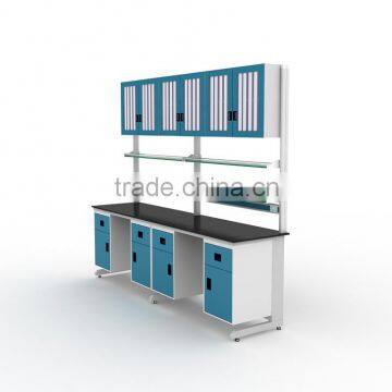 Heavy Duty Dental Lab Steel Work Bench with One Door One Drawer Cabinet, 1800lbs Capacity 48-60'' Depth x 30-36'' Height