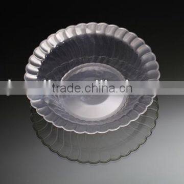 Silver plastic bowl