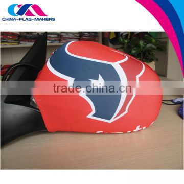 custom polyester fabric auto decoration side rear car view mirror cover