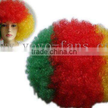 Cameroon flag wigs with EN71 certificate