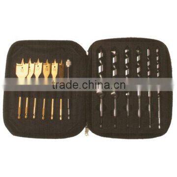 Auger & Flat Wood Bit Set