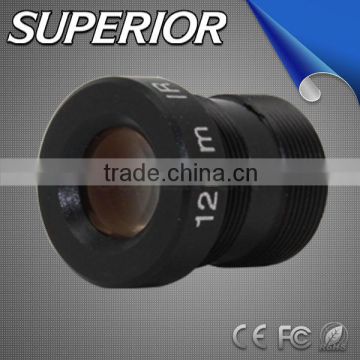 cctv camera parts 2.0 MP Focal length 12mm F2.0 night vision optical sight Lens M12 Fixed iris Board Lens megapixel CCTV lens