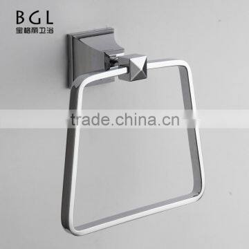 17332 the Newest Square Design Chrome Towel Ring for Bathroom Designs photo-1