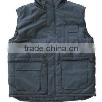 blue cotton work vests