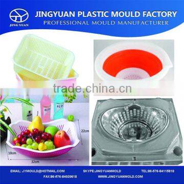 OEM custom plastic fruit basket mould manufacturer in taizhou,china.