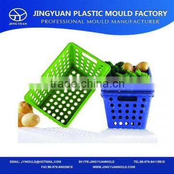 OEM Custom Household Plastic Vegetable Washer basket mould/Custom design plastic injection Vegetable storage basket mold supply