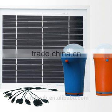 solar torch for Japan,Korea,USA,EU ect inbuilt Li-ion battery for 2 bulbs and charge mobile