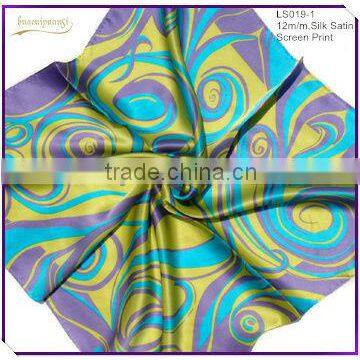 Factory Free Samples No MOQ Satin Pocket Square Silk