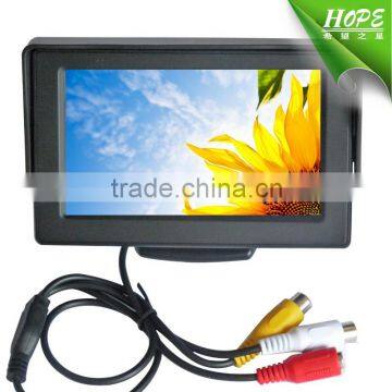 widescreen vesa desktop dc12v 4.3inch used car back seat lcd monitor