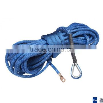 10mm x 50meters synthetic winch rope UHMWPE fibre for 4x4/ATV/UTV/SUV/offroad recovery