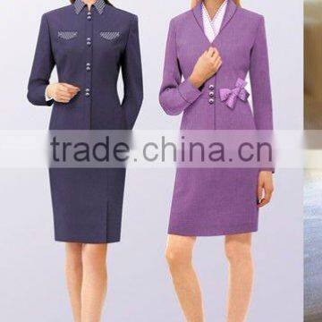 Wholesale tailored TC/polyviscose hotel staff uniform