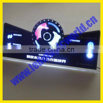 Customized Stand Lovely LED Edge Light Promotional flashing imitate motion Sign